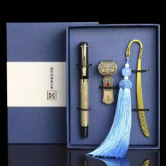 创意古典中国风金属书签32GU盘钢笔礼盒精美文艺古风故宫文创