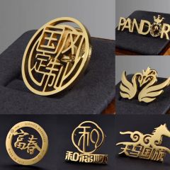 高端胸针定制金属徽章定做企业年会胸章订制勋章纪念章校徽制作
